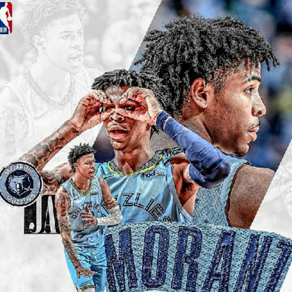 JA MORANT ROOKIE 8.5x11 ULTRA GLOSSY MEMPHIS GRIZZLIES NBA ART POSTER BRAND NEW!